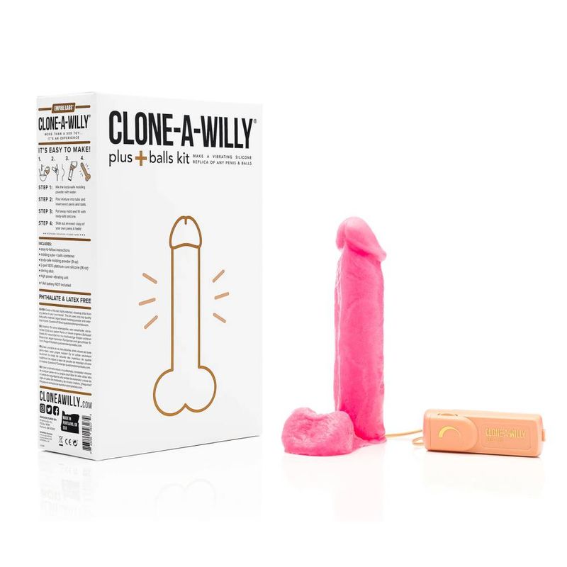 Clone a Willy Plus Balls Kit, Hot Pink