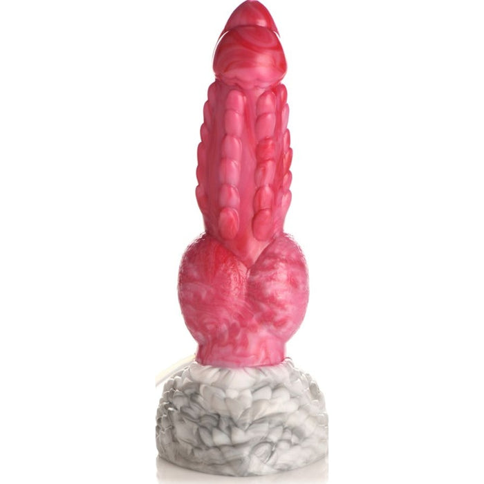 Resurrector Phoenix Squirting Silicone Dildo, 9.1", Red