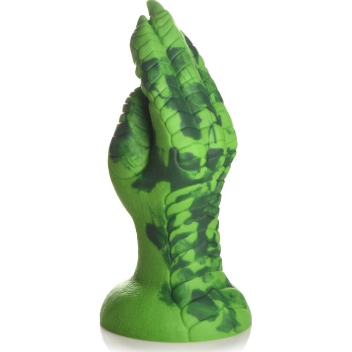 Raptor Claw Fisting Silicone Dildo, 8.6", Green