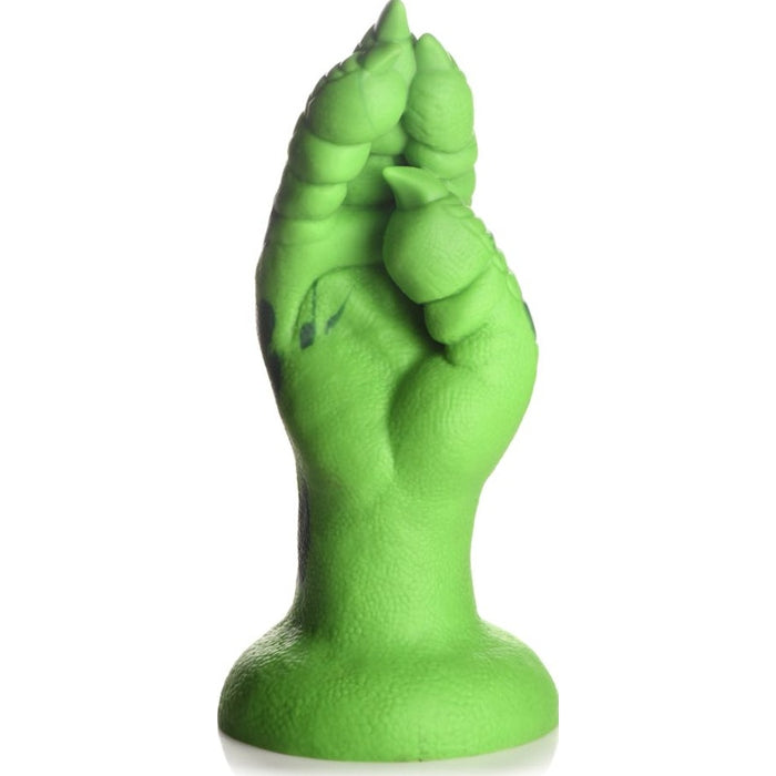 Raptor Claw Fisting Silicone Dildo, 8.6", Green