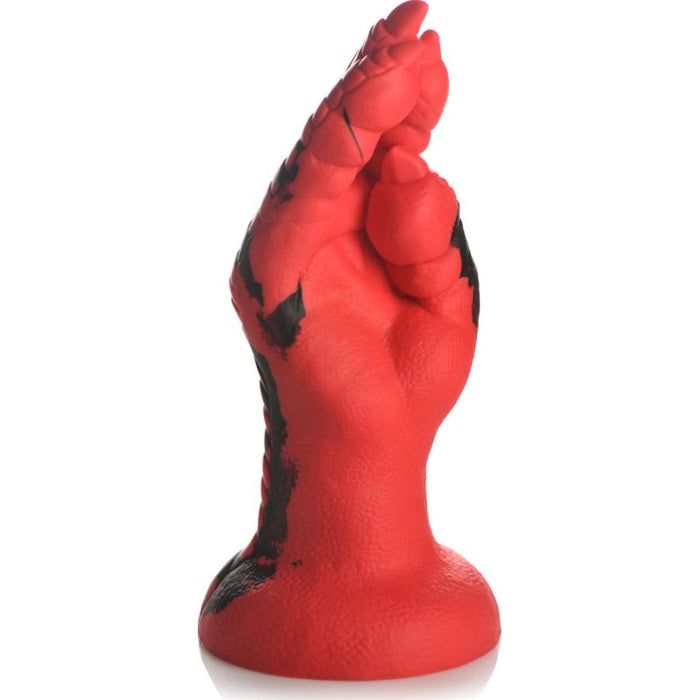 Demon Claw Fisting Silicone Dildo, 8.6", Red