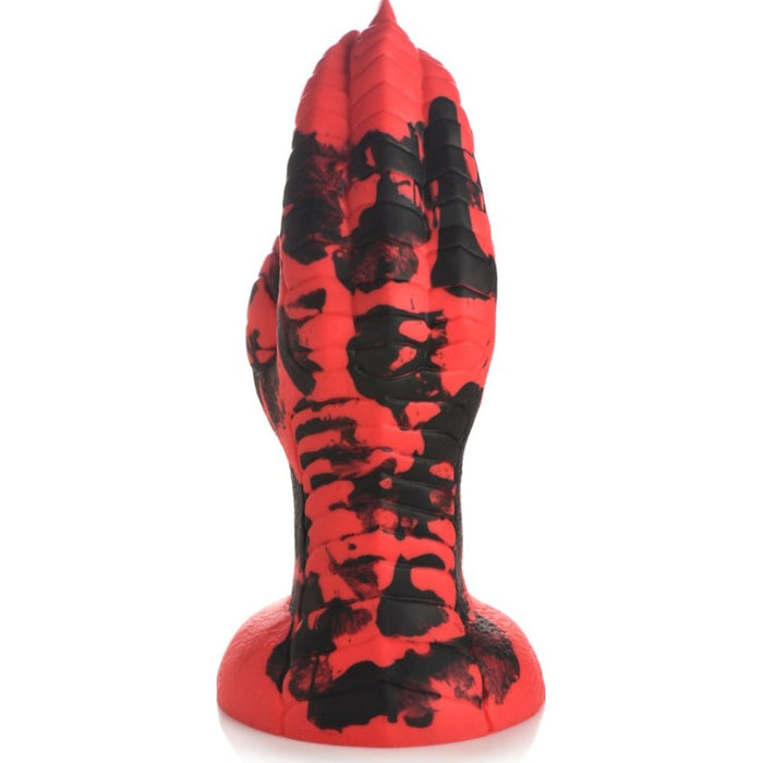 Demon Claw Fisting Silicone Dildo, 8.6", Red