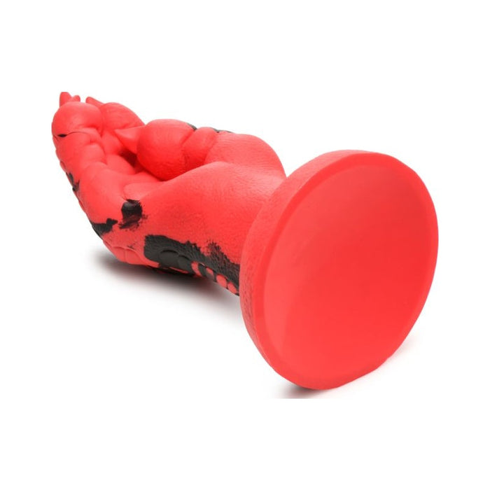 Demon Claw Fisting Silicone Dildo, 8.6", Red