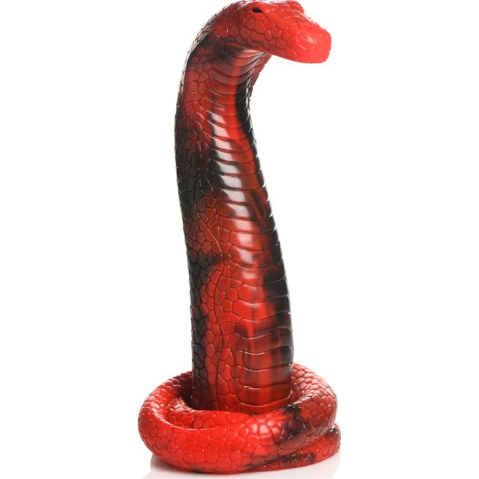 Creature Cocks King Cobra Silicone Dildo, 14", Red