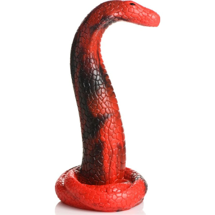 Creature Cocks King Cobra Silicone Dildo, 14", Red