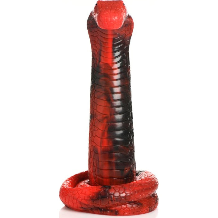 Creature Cocks King Cobra Silicone Dildo, 14", Red