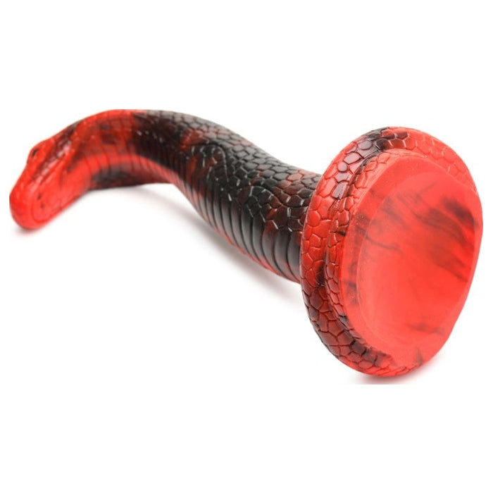 Creature Cocks King Cobra Silicone Dildo, 14", Red