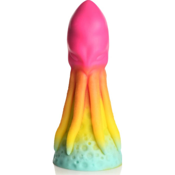 Creature Cocks King Kraken Silicone Dildo, 8.1", Rainbow