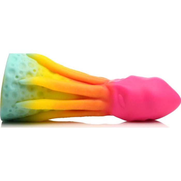 Creature Cocks King Kraken Silicone Dildo, 8.1", Rainbow