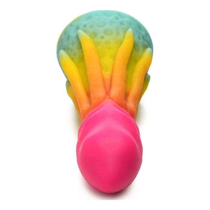 Creature Cocks King Kraken Silicone Dildo, 8.1", Rainbow