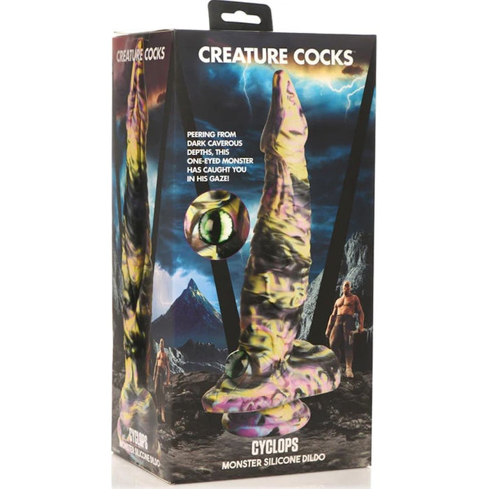 Creature Cocks Cyclops Monster Silicone Dildo, 11.3", Mixed