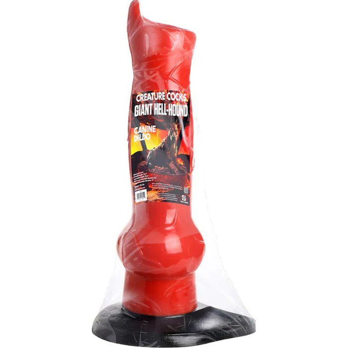 Giant Hell-Hound Canine Dildo, 90cm, Red