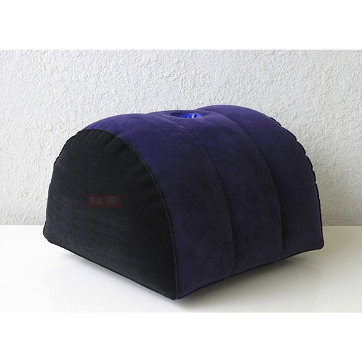 Daytona Inflatable Sex Positioning Half Dome Cushion with Toy Holder, Blue