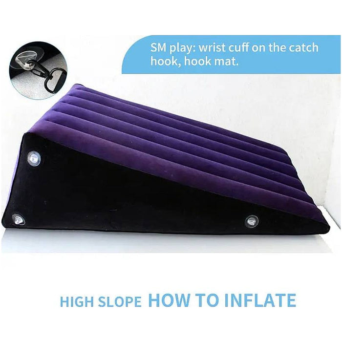 Daytona Large Inflatable Sex Positioning Wedge Cushion, Blue