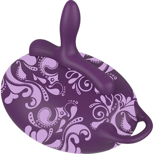 Bouncy Bliss Classic Inflatable Sit-On Vibrator, Purple