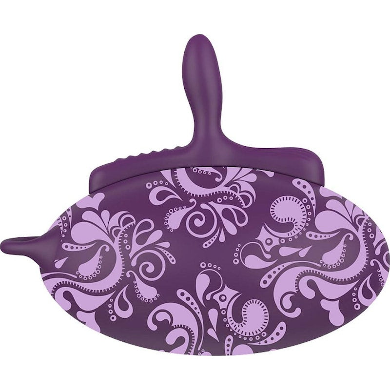 Bouncy Bliss Classic Inflatable Sit-On Vibrator, Purple
