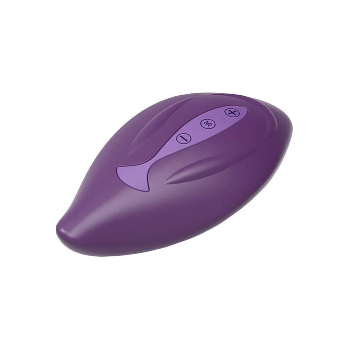 Bouncy Bliss Classic Inflatable Sit-On Vibrator, Purple