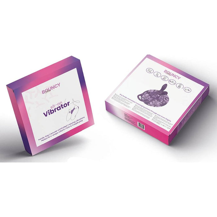 Bouncy Bliss Classic Inflatable Sit-On Vibrator, Purple