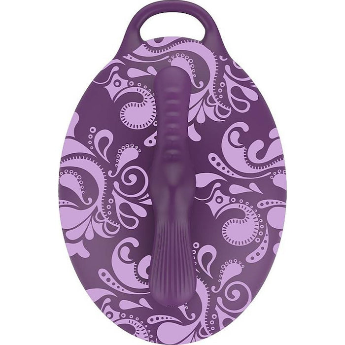 Bouncy Bliss Flow Inflatable Sit-On Massager, Purple