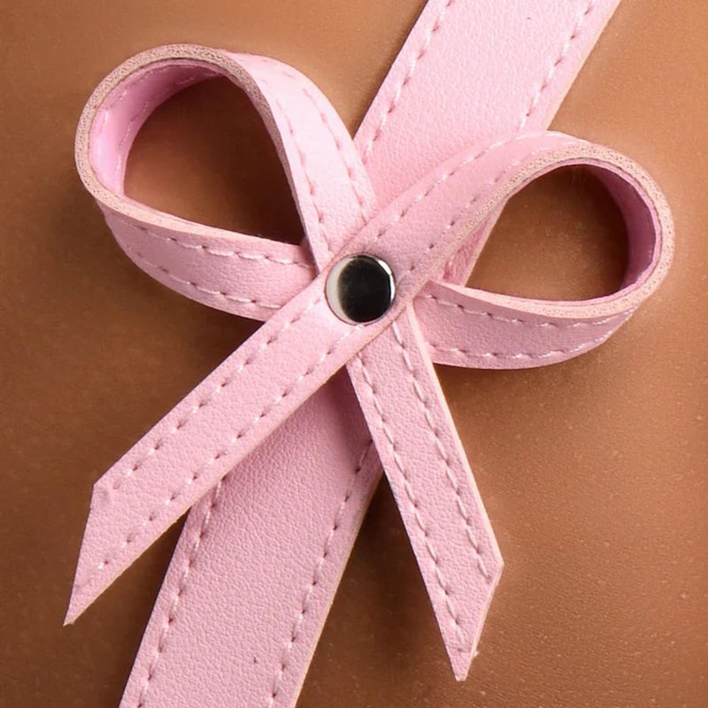 Strict Bondage Harness with Bows, M/L, Pink