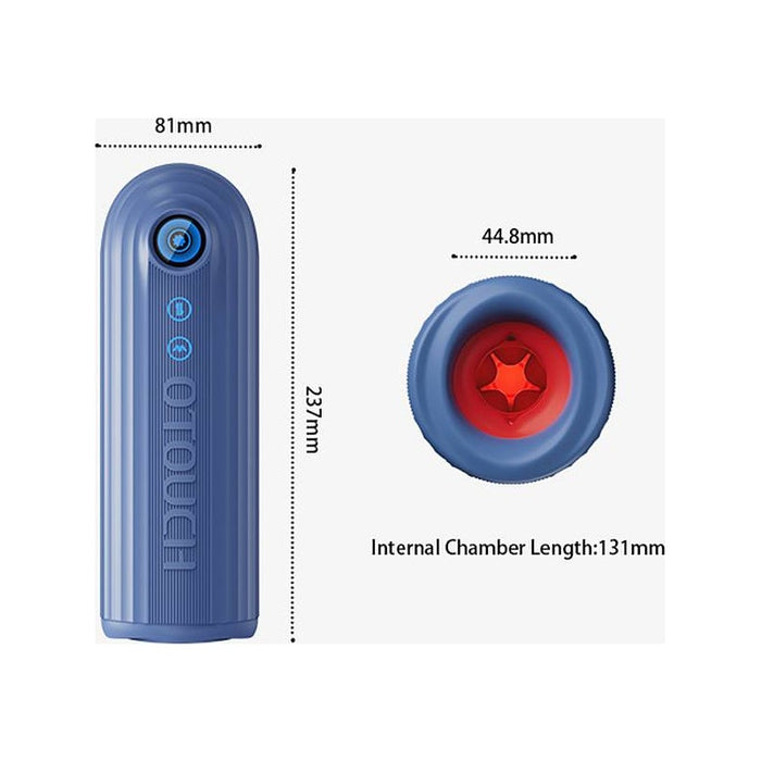 OTouch Submarine Waterproof Thrusting & Vibrating Masturbator, Grey