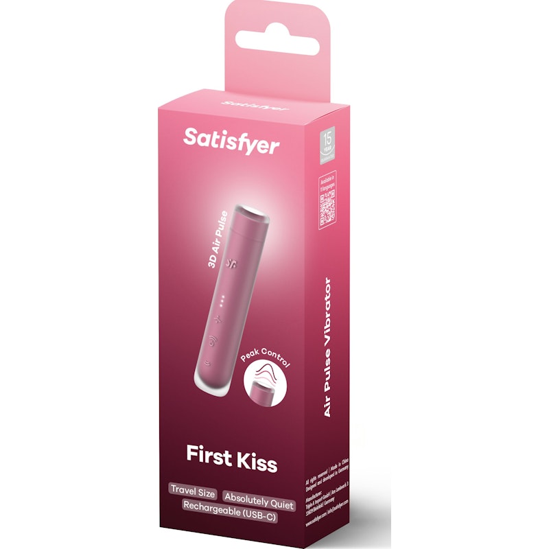 Satisfyer First Kiss Clitoral Massager, Pink