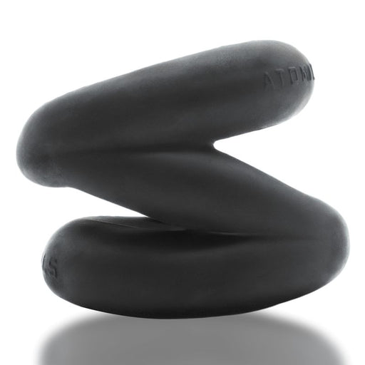 OxBalls Z-Balls Zig-Zag Cock Ring / Ball Stretcher, Black