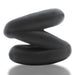 OxBalls Z-Balls Zig-Zag Cock Ring / Ball Stretcher, Black