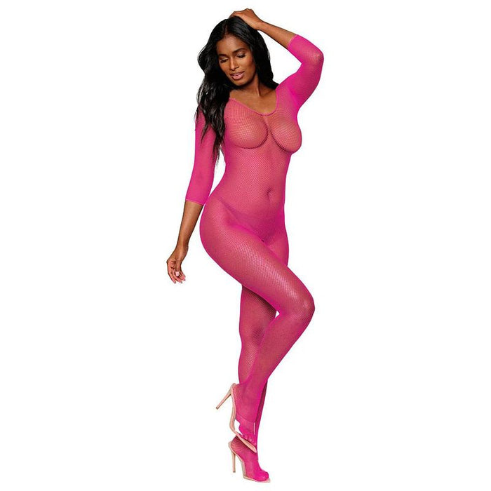 Dreamgirl Fence Net Thigh High Black