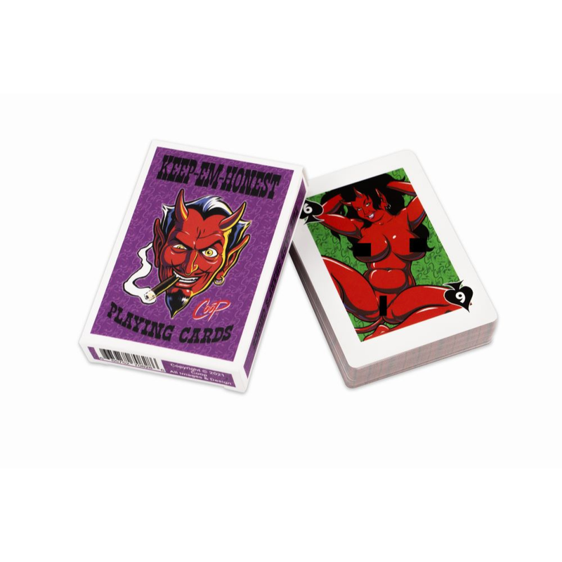 Keep em Honest Playing Cards - Wood Rocket
