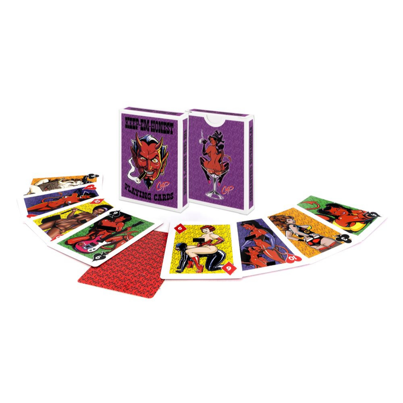 Keep em Honest Playing Cards - Wood Rocket