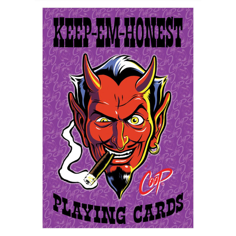 Keep em Honest Playing Cards - Wood Rocket