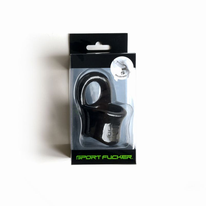 Sport Fucker Baller Ring Ball Stretcher + Cockring, Black