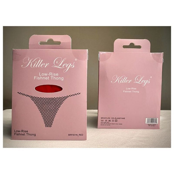 Killer Legs Mesh Net G-String White, One Size