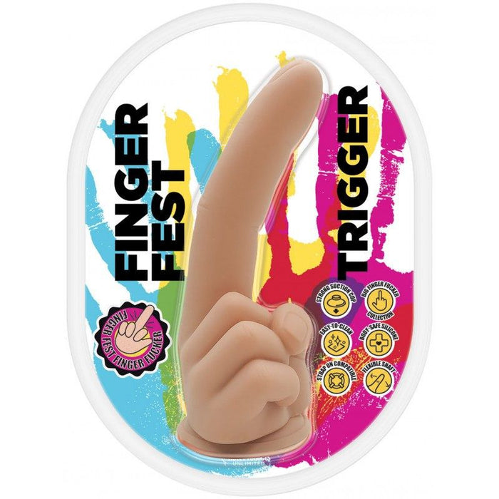Finger Fest Trigger Dildo, Flesh