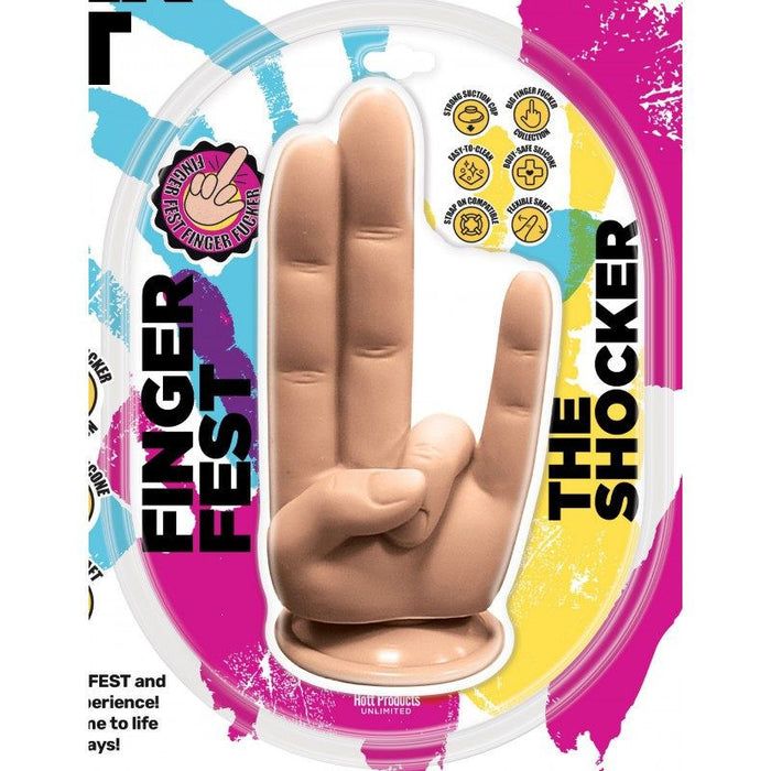 Finger Fest Dildo The Shocker Flesh