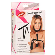 Frisky Neoprene Collar And Leash Set, Black