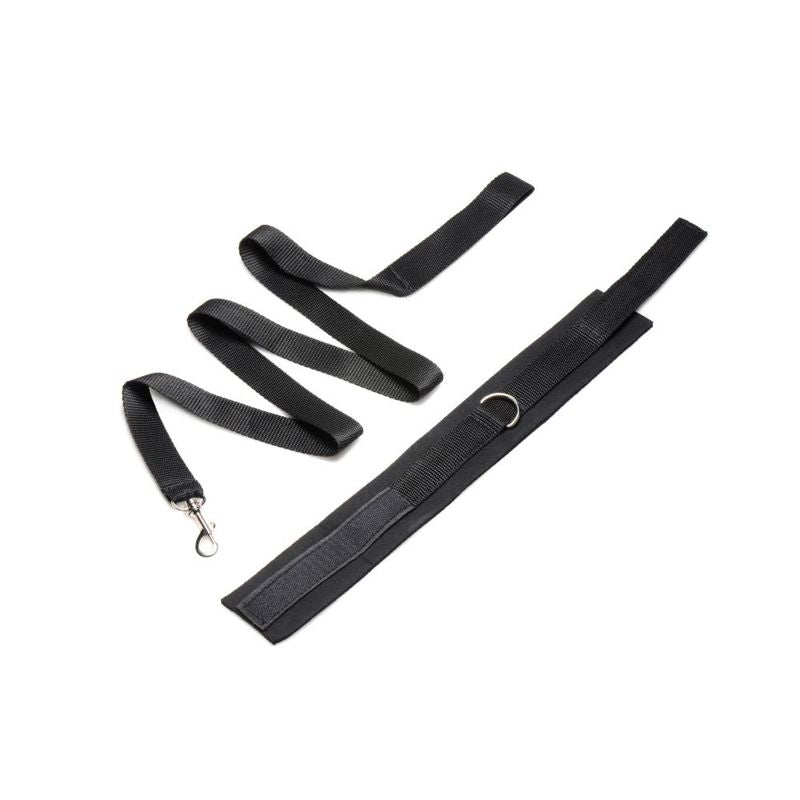 Frisky Neoprene Collar And Leash Set, Black