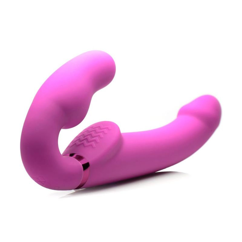 Strap U Remote Control Inflatable Ergo-Fit Strapless Strap-On, Pink