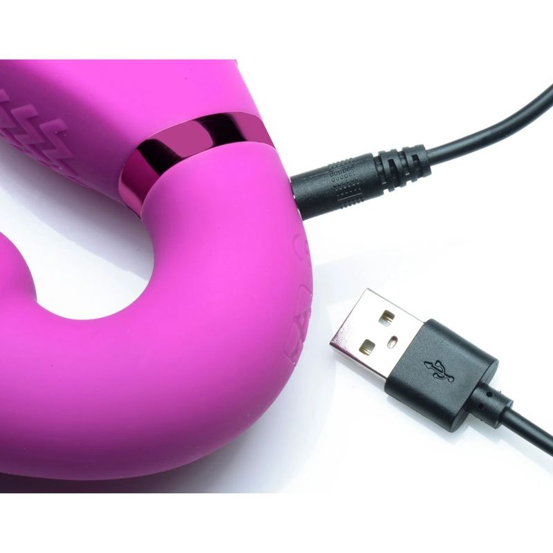 Strap U Remote Control Inflatable Ergo-Fit Strapless Strap-On, Pink