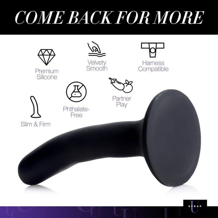 Black Silicone Strap-On Dildo Small
