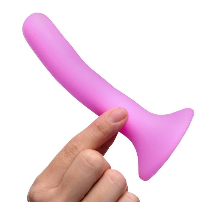 Strap U Pink Silicone Strap-On Dildo, Small, Pink