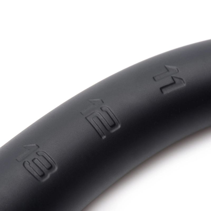 Hosed Silicone Tapered Hose, 15"/38cm, Black