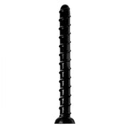 Hosed Swirl Thick Anal Snake, 18"/20cm, Black