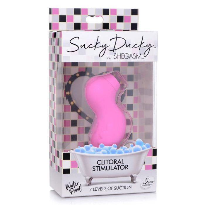 Shegasm Sucky Ducky Silicone Clitoral Stimulator, Pink