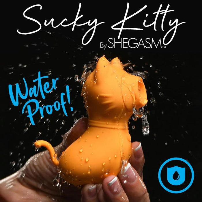 Shegasm Sucky Kitty 7X Clitoral Stimulator, Orange