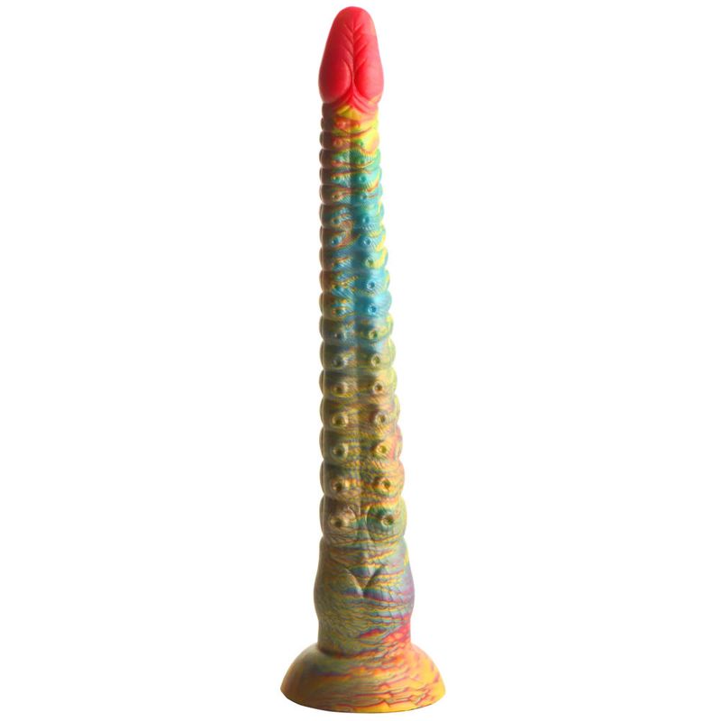 Creature Cocks Tenta Dick Tentacle Silicone Dildo, 12.6", Rainbow