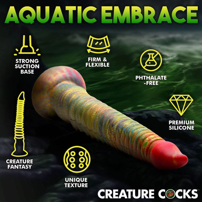 Creature Cocks Tenta Dick Tentacle Silicone Dildo, 12.6", Rainbow