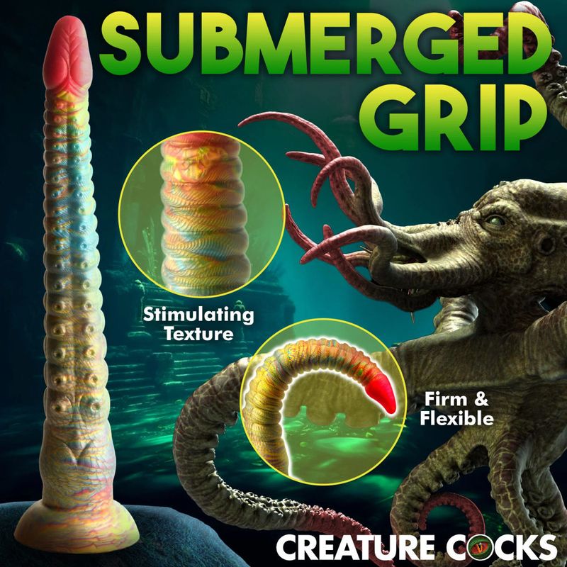 Creature Cocks Tentavibe Silicone Vibrator, 10.7", Mixed