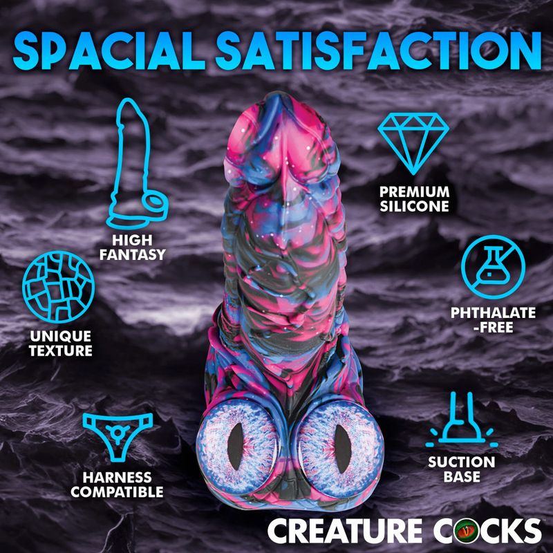 Creature Cocks Alienoid Silicone Dildo, 8.8", Mixed